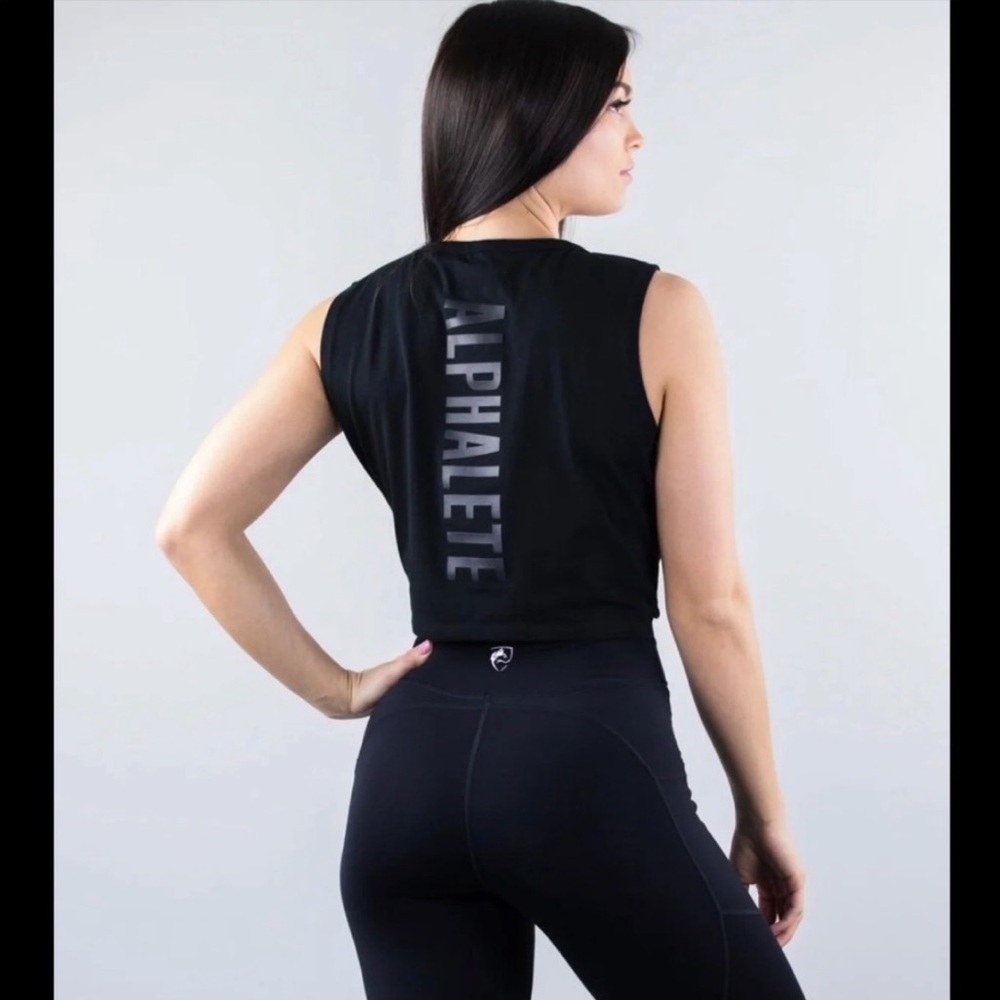 *SOLD* Like New Alphalete Tie crop top